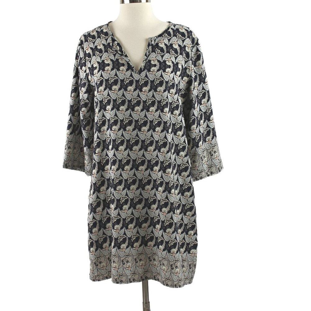 Mia + Tess Women's Midi Dress Lightweight Flowy Floral Leaf Print Size Medium